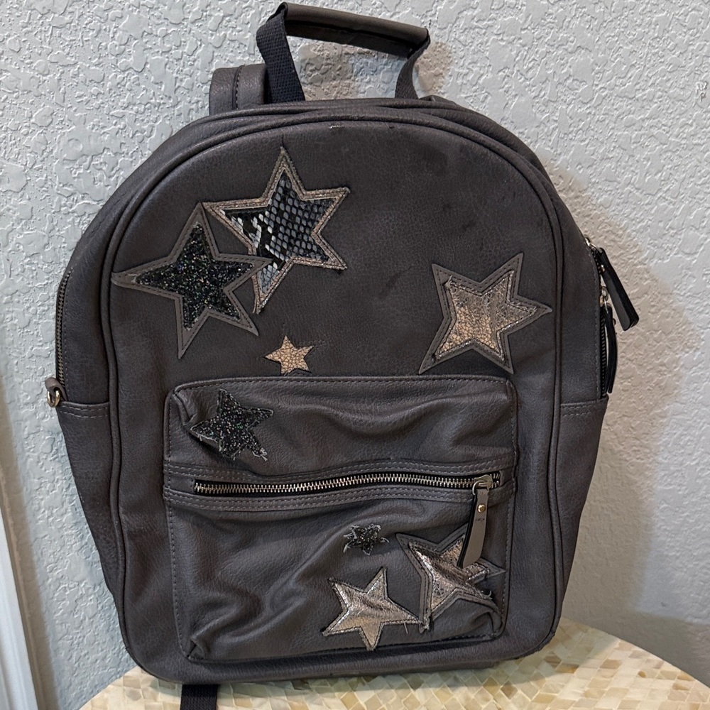 Star-Embellished grey Backpack - Picture 5 of 8